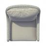 Белое плетеное кресло с подушками для отдыха на свежем воздухе Arena Skyline Design  - фото