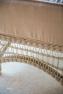 Светлый пуф из плетеного ротанга с мягкой подушкой Arena Skyline Design  - фото