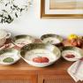 Набор в итальянском стиле – блюдо для пасты и 4 тарелки с разными рисунками Pomodoro Certified International  - фото