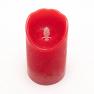 Несгорающая свеча малого размера красного цвета с LED-огоньком Bastide  - фото
