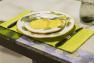Тарелка обеденная из керамики ручной работы с яркой росписью "Лимоны" Bizzirri  - фото