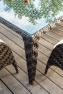 Обеденный стол OUTDOOR с ручным плетением из темного ротанга Celeste Skyline Design  - фото