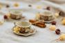 Кофейная чашка с блюдцем с цветочным рисунком в стиле Прованс Royal Family  - фото