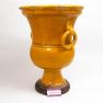 Высокая керамическая ваза "Помпеи" оранжевого цвета Bizzirri  - фото