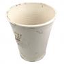 Керамический белый вазон с потертостями "Помпеи" Bizzirri  - фото
