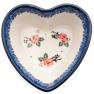 Пиала-сердце для мёда с цветочным рисунком "Чайная роза" Керамика Артистична  - фото