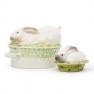 Емкость для хранения керамическая "Кролик в желудях" Ceramiche Bravo  - фото