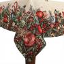 Гобеленовая нарядная скатерть с люрексом "Новогодняя гирлянда" Villa Grazia Premium  - фото