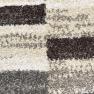 Мягкий ковер с рисунком из бежевых, серых и коричневых полосок Alfa SL Carpet  - фото