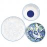 Комплект тарелок из фарфора с рисунком в сине-зеленой гамме «Цыганка» Livellara  - фото