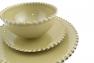 Комплект оливковых тарелок с керамическими «жемчужинами» Pearl Costa Nova  - фото
