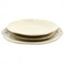 Сервировочный набор тарелок из керамики кремового оттенка Mediterranea Costa Nova  - фото
