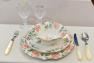 Комплект тарелок «Розы» с эксклюзивной ручной росписью Bizzirri  - фото