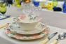 Комплект тарелок «Розы» с эксклюзивной ручной росписью Bizzirri  - фото