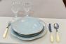 Комплект голубых тарелок из высокопрочной керамики Mediterranea Costa Nova  - фото