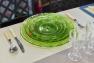 Комплект тарелок Provenzale из зеленого стекла с рельефным узором Zafferano  - фото