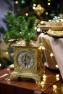 Часы для камина золотистого цвета из латуни Alberti Livio  - фото