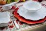 Красные подставные тарелки Barroco Costa Nova  - фото
