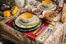 Керамическое блюдо изумрудного цвета "Помпеи" Bizzirri  - фото