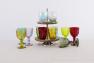 Набор из 6-ти разноцветных стаканов с выпуклым декором Livellara  - фото