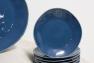 Синяя десертная тарелка Nova из прочной огнеупорной керамики Costa Nova  - фото