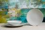 Белые обеденные тарелки, набор 6 шт Bastide  - фото