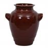 Бордовая винтажная ваза L´Antica Deruta  - фото