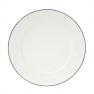 Тарелка белая с каймой Beja Costa Nova  - фото