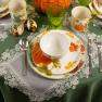 Набор из 4-х обеденных тарелок с рисунком тыкв "Осенний урожай" Certified International  - фото