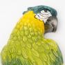Декор настенный "Зеленый попугай" Ceramiche Bravo  - фото