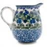 Молочник с ручкой керамический синий "Ягодная поляна" Керамика Артистична  - фото