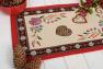 Яркая праздничная салфетка из гобелена с люрексом «Желаем счастья» Villa Grazia  - фото