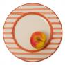 Тарелка обеденная с оранжевыми полосками на бортике Busatti  - фото