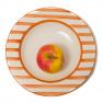 Тарелка суповая с оранжевыми полосками на бортике Busatti  - фото