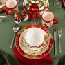 Набор из 4-х новогодних обеденных тарелок "Наилучшие пожелания" Certified International  - фото