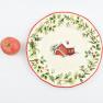 Обеденная тарелка для стильной новогодней сервировки "Лесная сказка" Villa Grazia  - фото