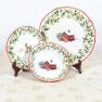Салатная тарелка из праздничной коллекции керамики "Лесная сказка" Villa Grazia  - фото