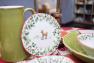 Салатная тарелка из праздничной коллекции керамики "Лесная сказка" Villa Grazia  - фото