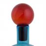 Голубая ваза в форме бутыли с пробкой-колбой Mastercraft  - фото
