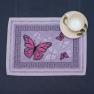 Гобеленовая салфетка "Фиолетовая бабочка" Emily Home  - фото