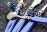 Набор столовых приборов с синими ручками "Франция" DomusDesign  - фото