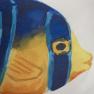 Наволочка "Желто-синяя полосатая рыбка" Centrotex  - фото