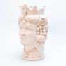 Бежевая керамическая ваза "Сицилийка", декор для дома Mastercraft  - фото