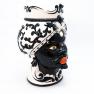 Керамическая ваза черно-белого цвета для цветов "Сицилиец" Mastercraft  - фото
