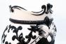 Керамическая ваза черно-белого цвета для цветов "Сицилиец" Mastercraft  - фото