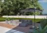 Зонт садовый черный Challenger T2 premium Platinum  - фото