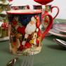 Набор из 4-х новогодних чайных чашек из прочной керамики "Рождество с Сантой" Certified International  - фото