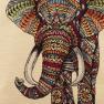 Гобеленовая наволочка "Цветочный слон" Emilia Arredamento  - фото