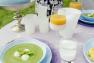 Тарелка для супа Ritmo светло-голубая Comtesse Milano  - фото