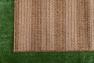Коричневый полосатый ковер для улицы и террасы Cord SL Carpet  - фото